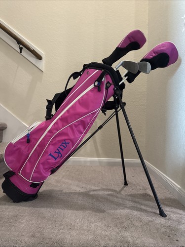 Pink lynx girls golf set - lynx, lx